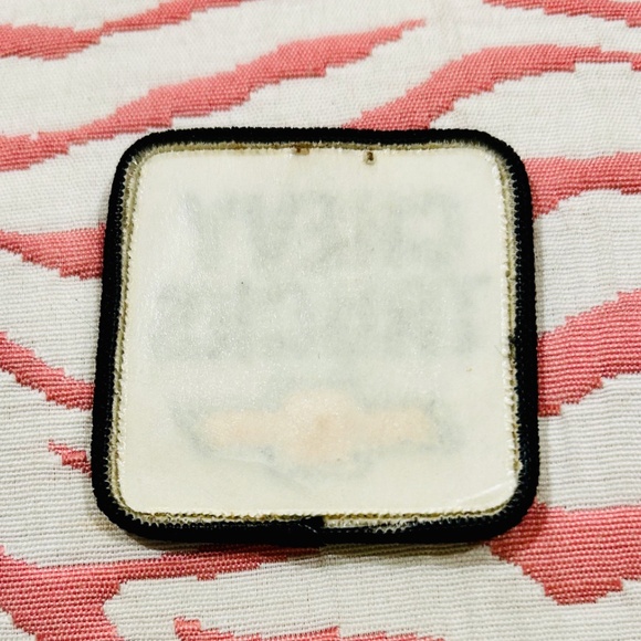 JA3-CHEVY TRUCKS Yellow Bow Tie Self-Adhesive Backing Patch - Picture 2 of 5